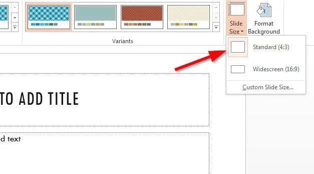 how to make powerpoint portrait